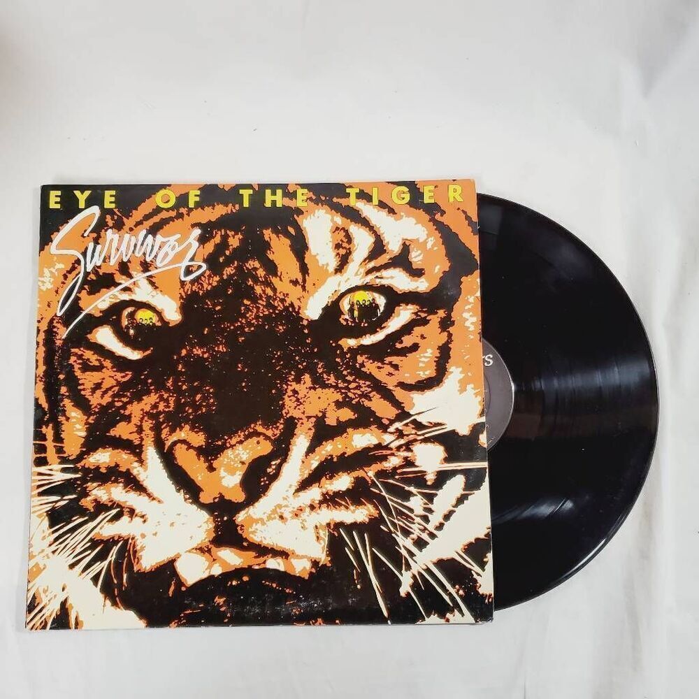 Survivor Eye of the Tiger (Original Inner Sleeve w / Lyrics) LP Vinyl Record